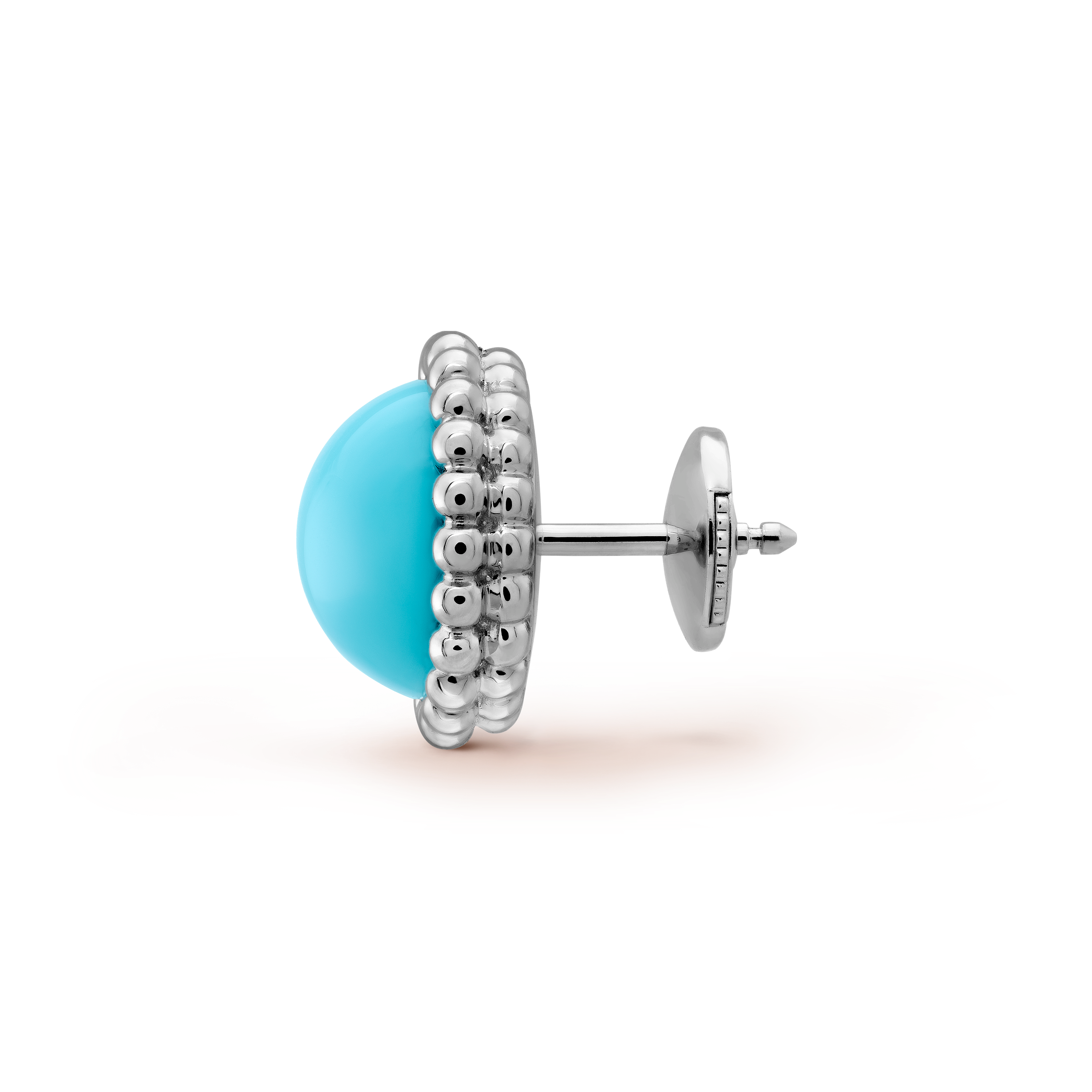 ペルレ クルール ピアス 18K ホワイトゴールド, ターコイズ - ヴァン クリーフ&アーペル - Van Cleef & Arpels