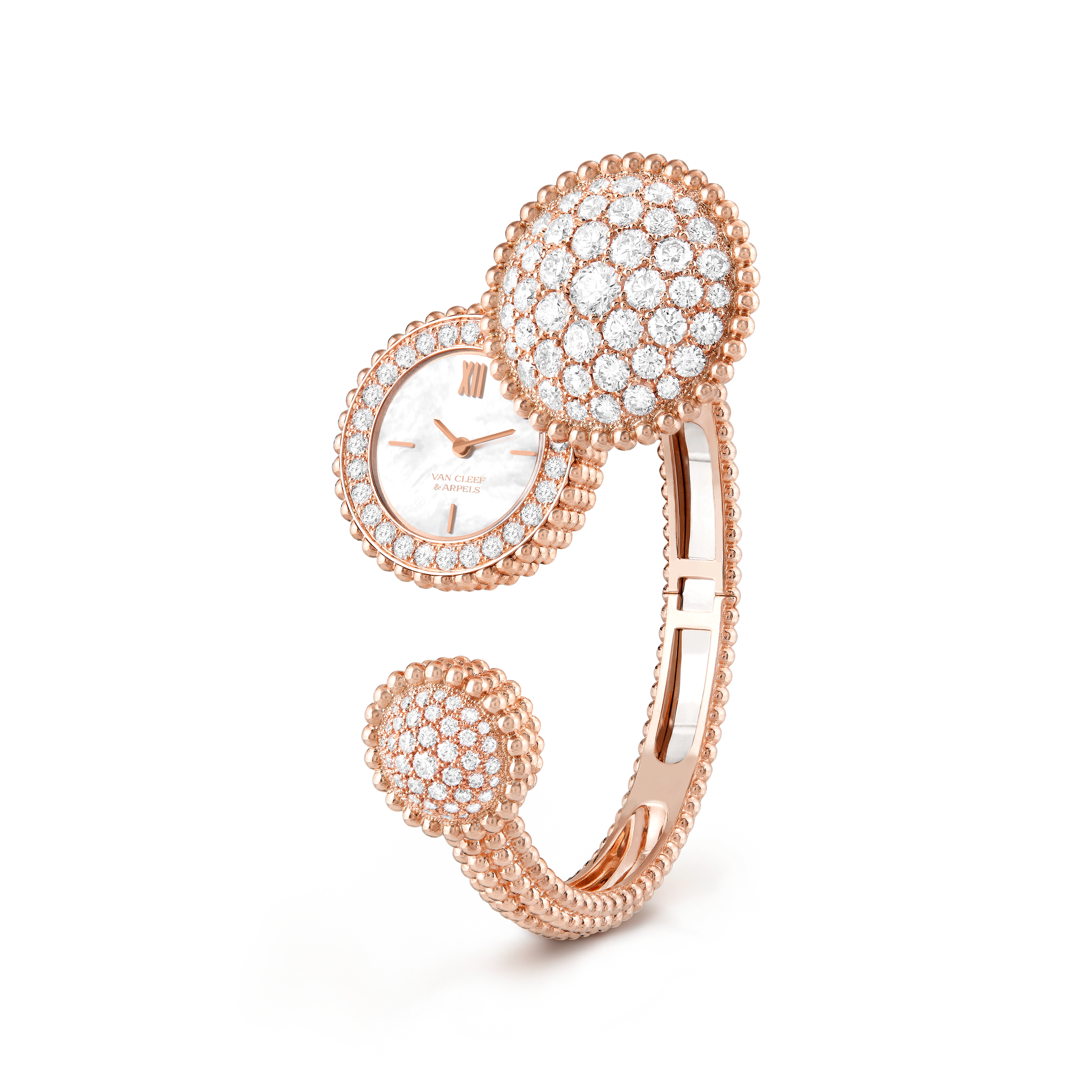 Van Cleef & Arpels Rose Gold, Diamond And Mother Of Pearl