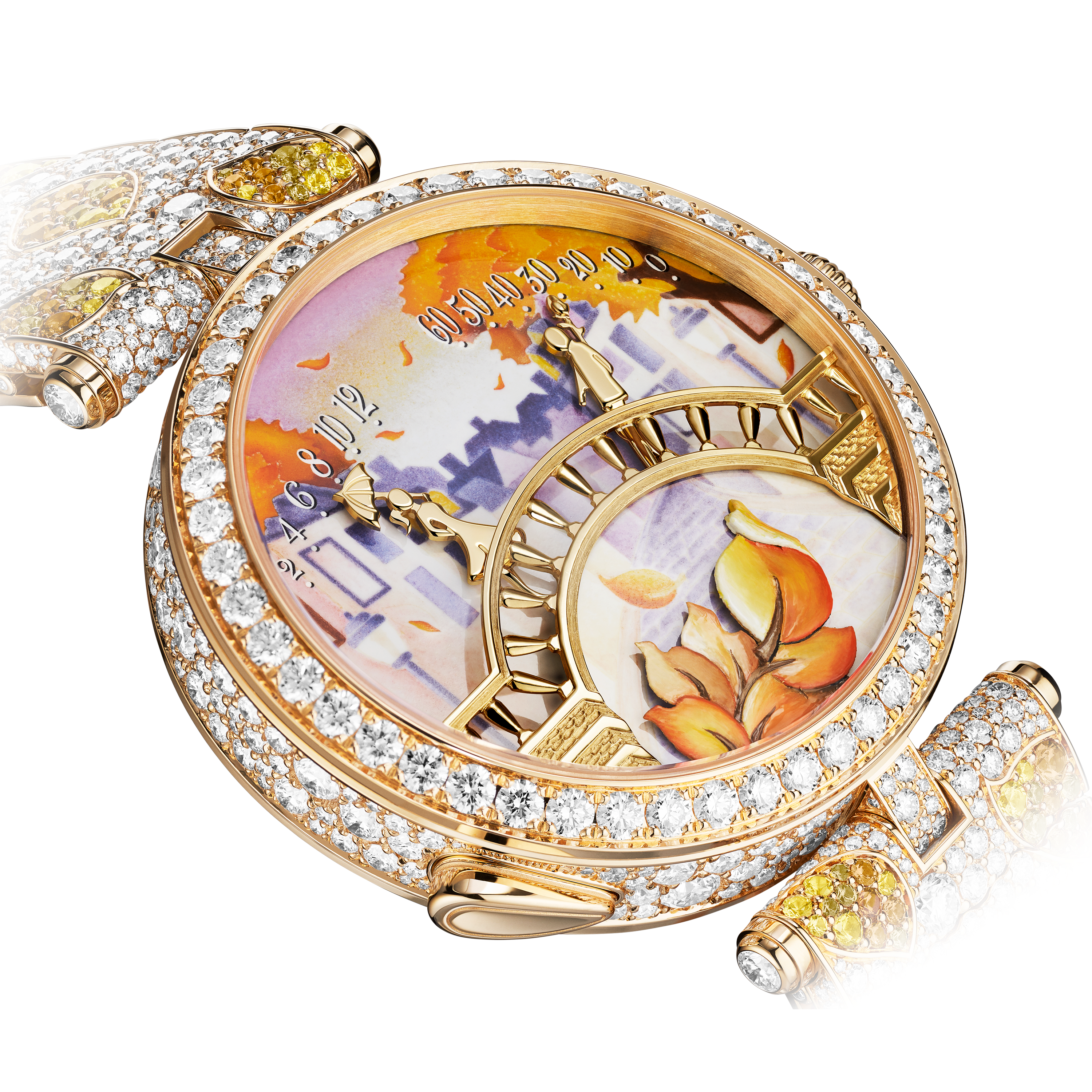 Lady Arpels Pont des Amoureux Jour watch 18K rose gold, Diamond - Van Cleef  & Arpels