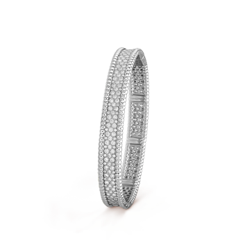Perlée diamonds bracelet, 3 rows, small model