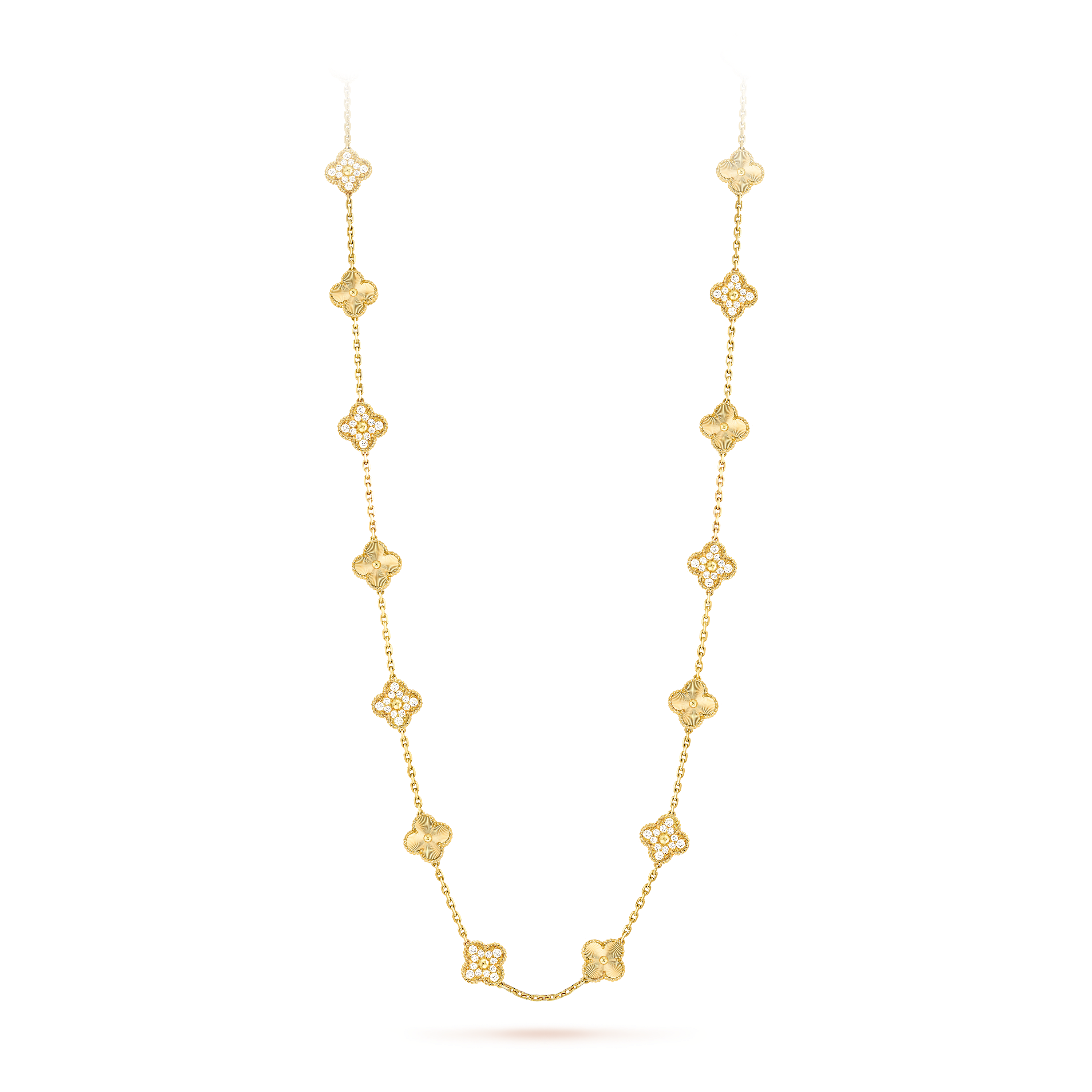 van cleef necklace gold