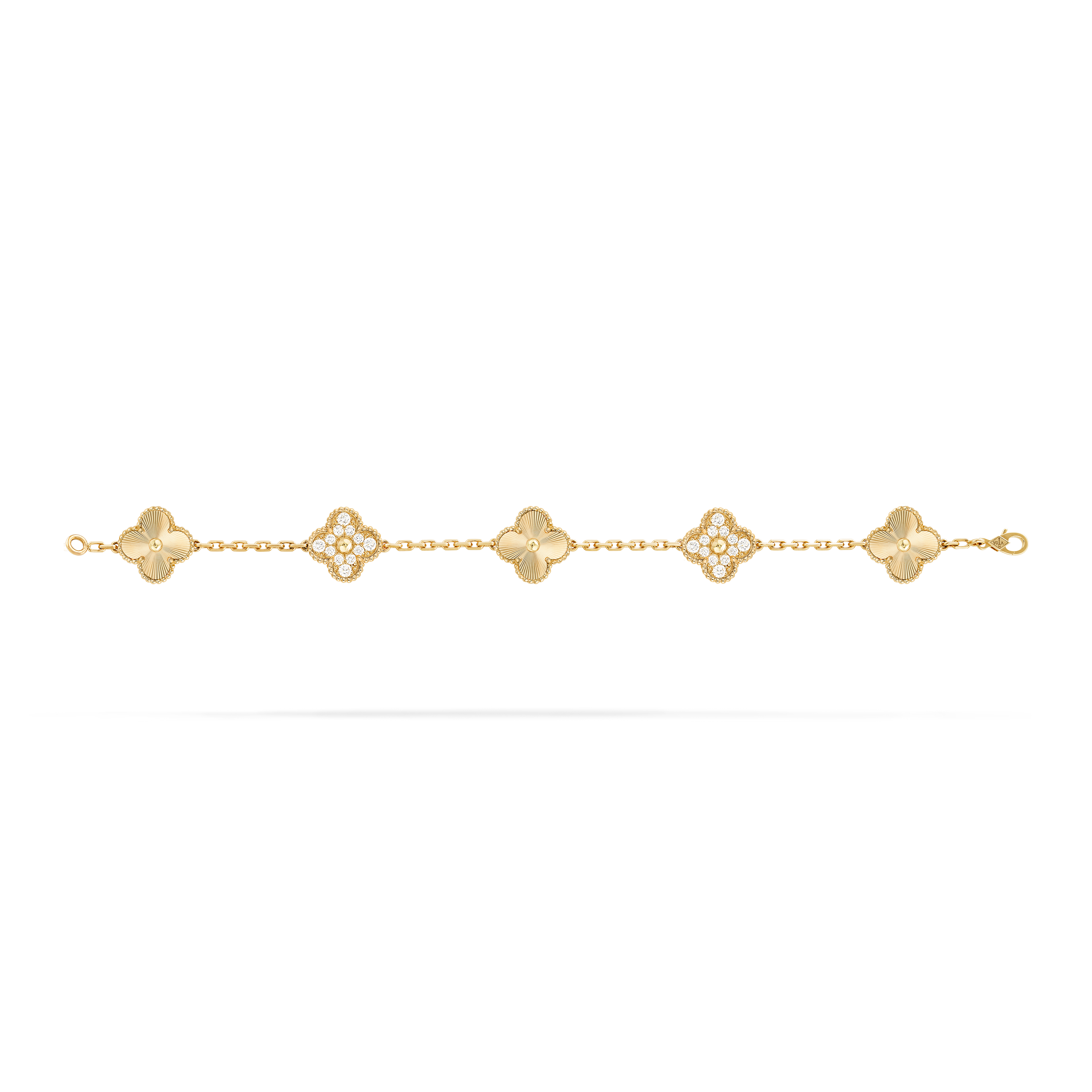 Van Cleef & Arpels Sweet Alhambra Bracelet Yellow Gold & Mother-of-pea –  Coco Approved Studio