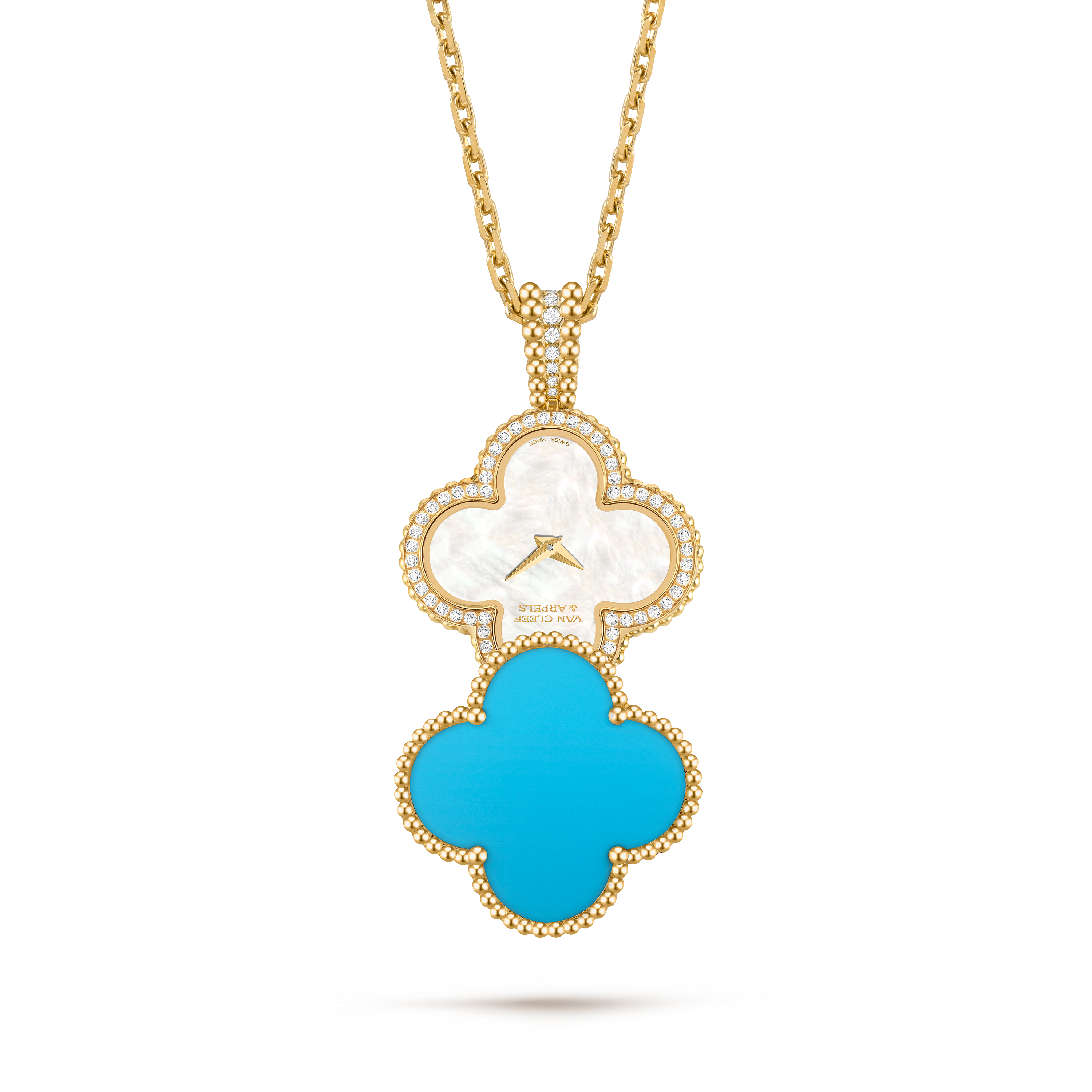 アルハンブラ シークレット ペンダント ウォッチ 18K イエロー