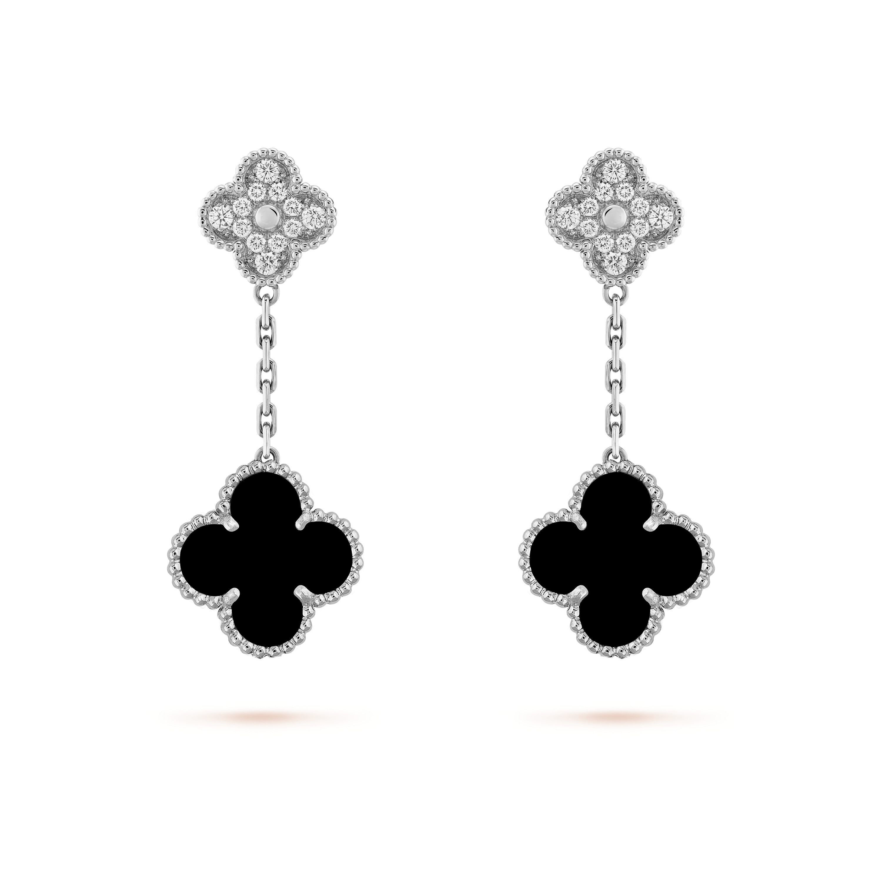 van cleef magic alhambra earrings