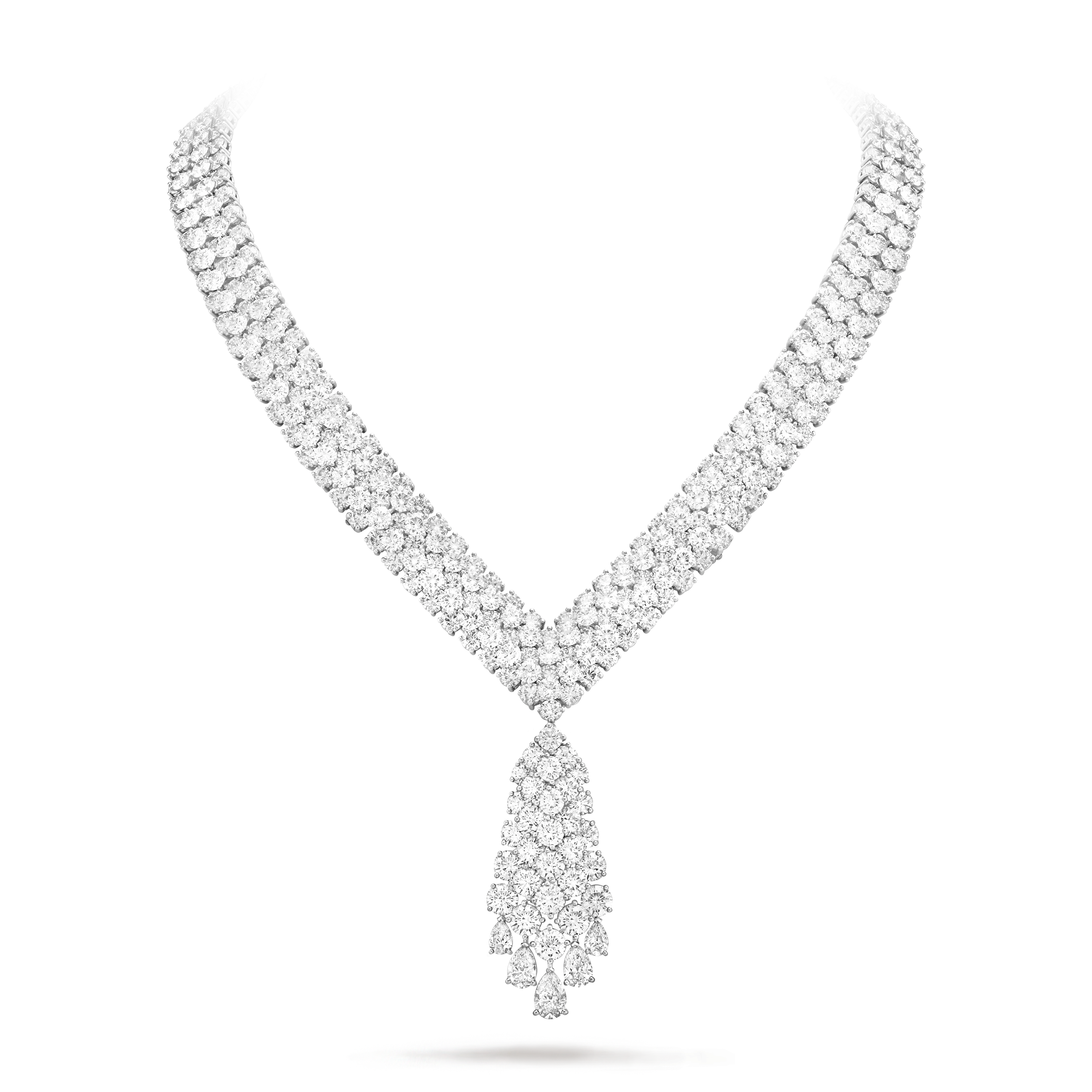 À Cheval transformable necklace Platinum, Diamond - Van Cleef & Arpels