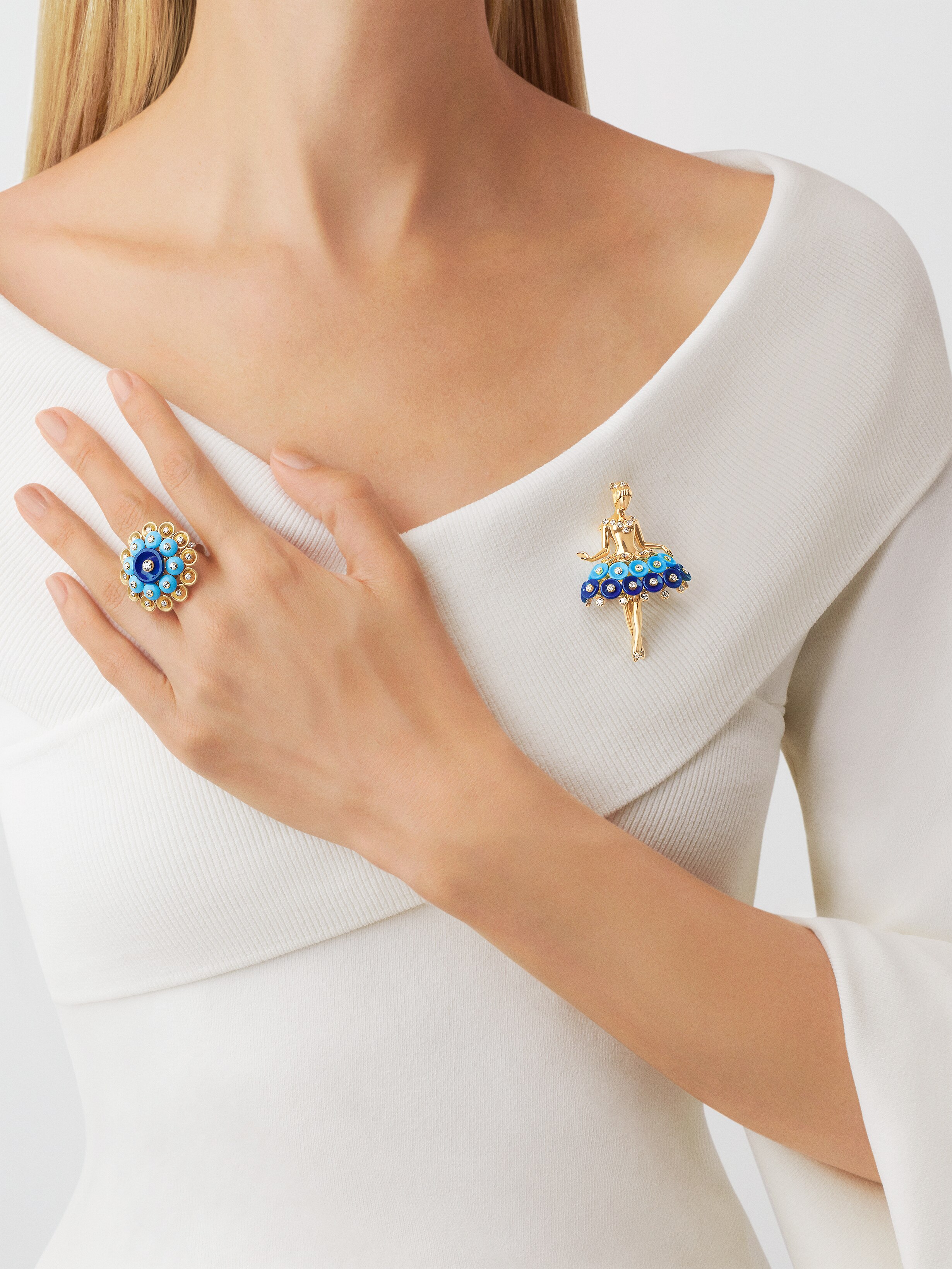 Van cleef and arpels shop ballerina brooch price