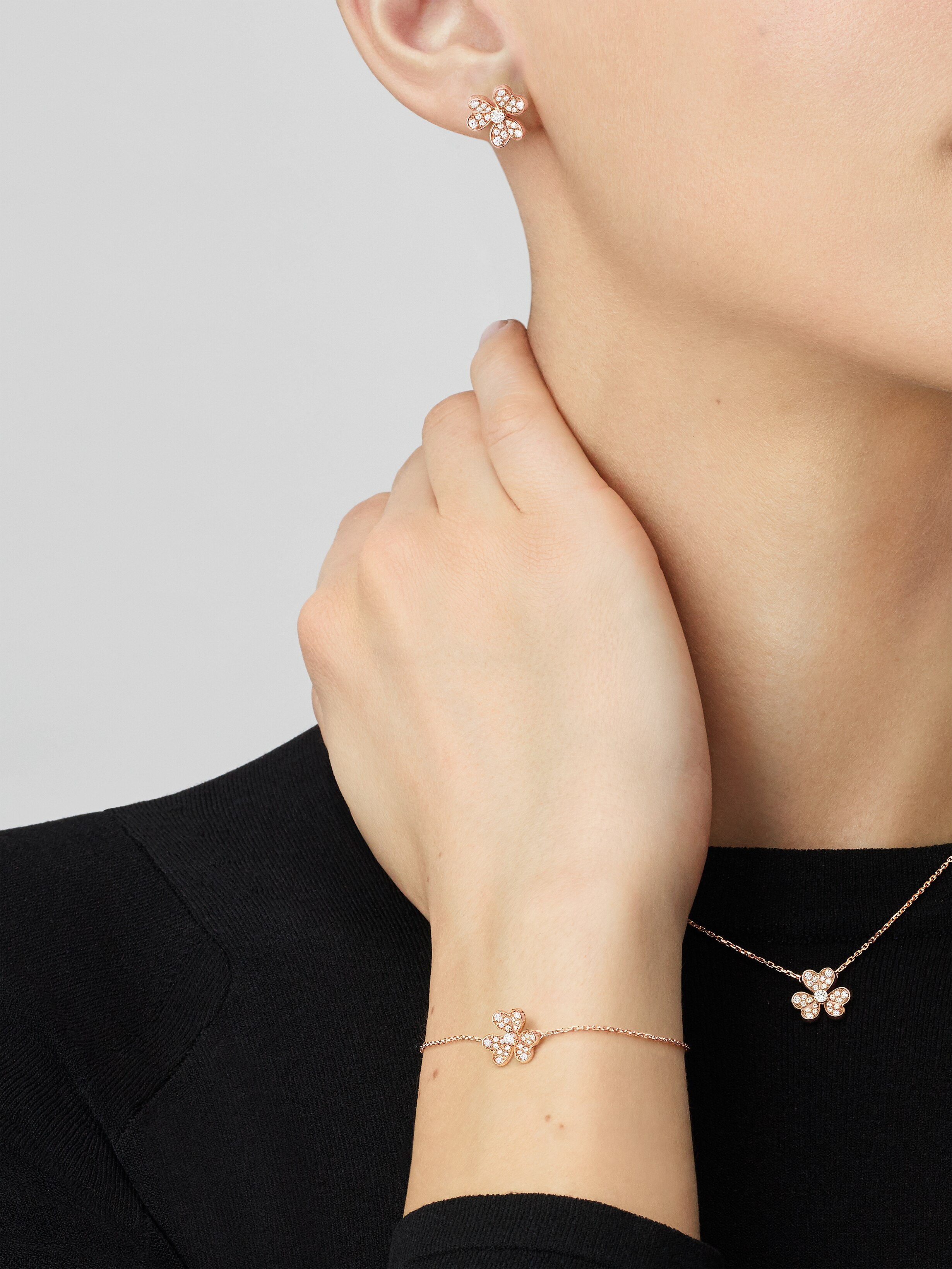 フリヴォル ペンダント、ミニモデル 18K ローズ ゴールド, ダイヤモンド - ヴァン クリーフ&アーペル - Van Cleef & Arpels