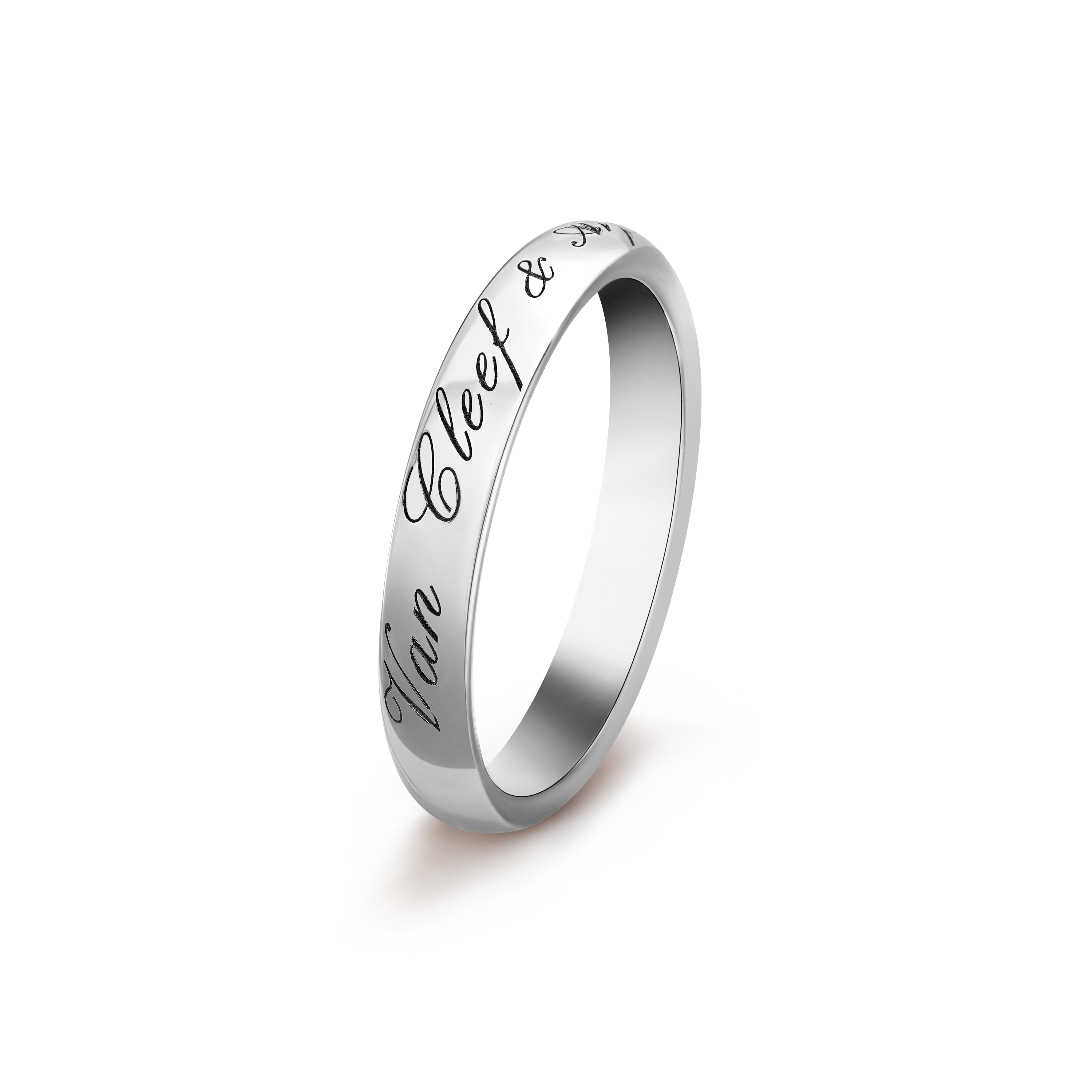 Kwijtschelding zak breken Tendrement Signature wedding band Platinum - Van Cleef & Arpels