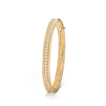 Bracciale Perlée diamants, 1 fila, modello medio