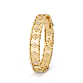 VCARO3YB00 - Perlée clovers bracelet, medium model