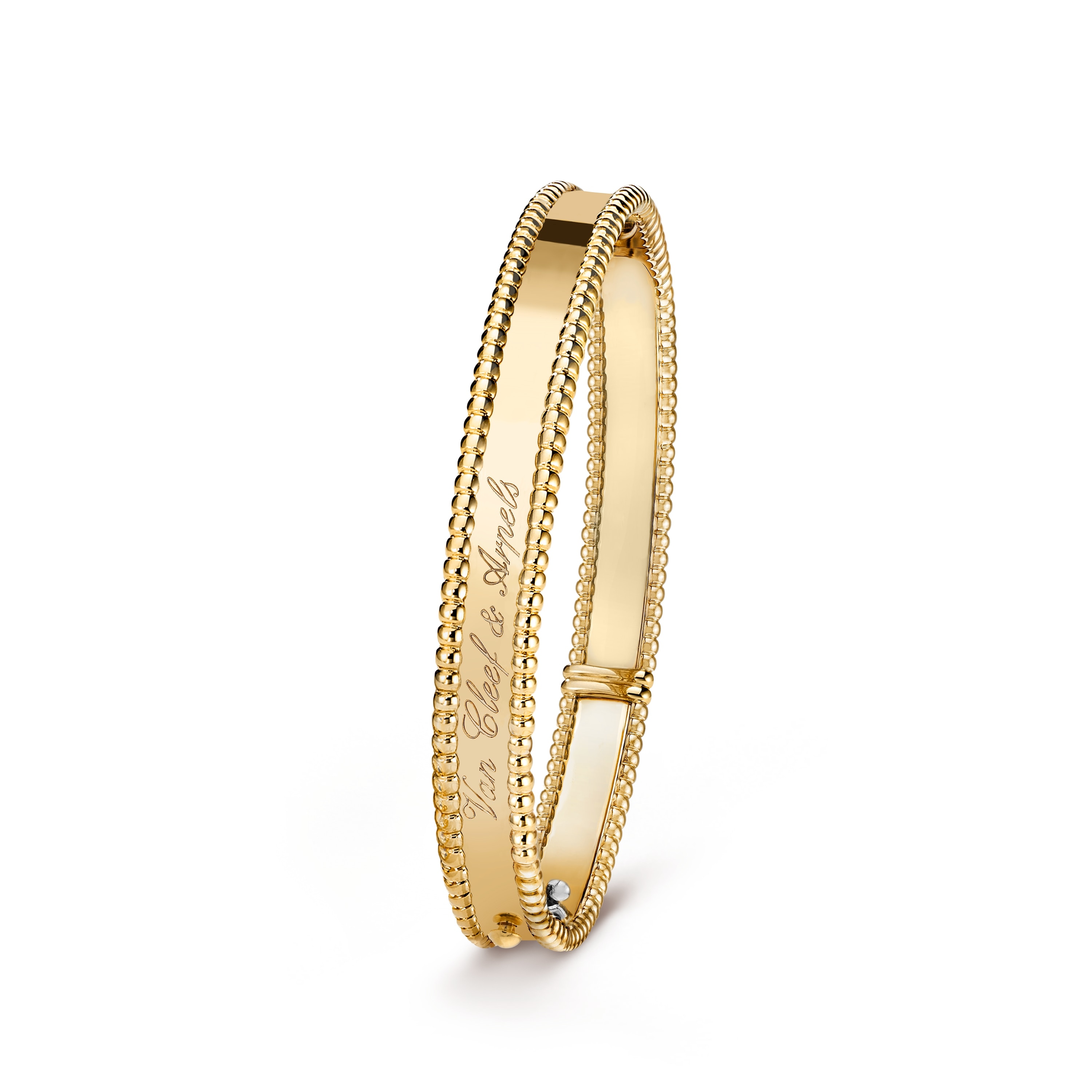 Perlée signature bracelet, medium model 18K yellow gold - Van Cleef & Arpels