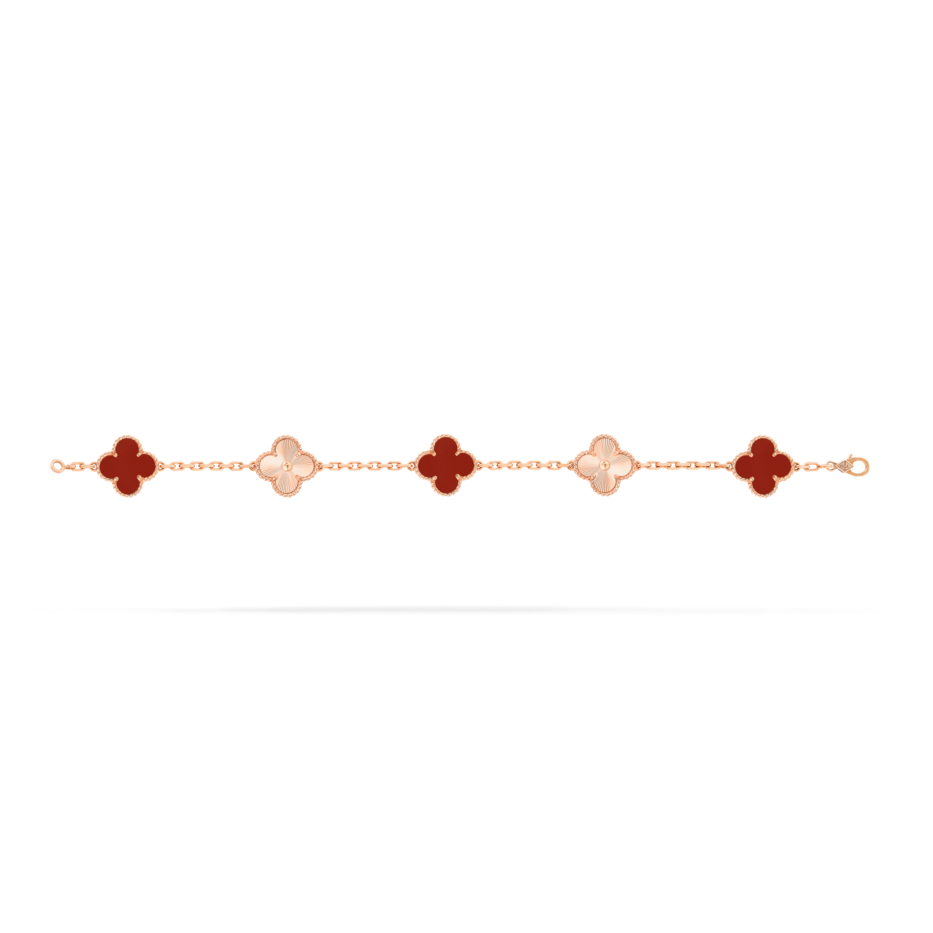 Vintage Alhambra bracelet, 5 motifs 18K rose gold - Van Cleef & Arpels