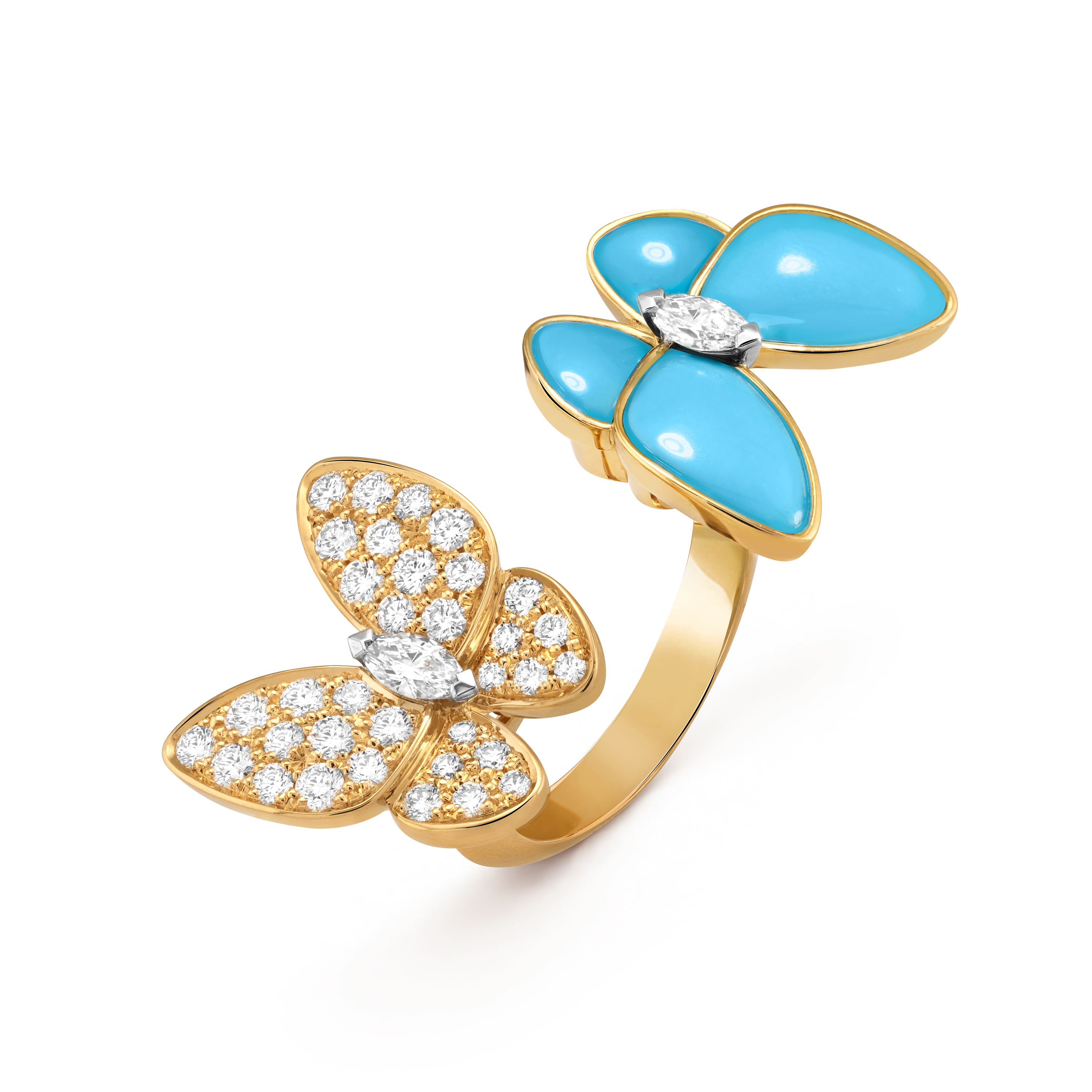 Van Cleef and Arpels Mystery-Set Ruby Two Flying Butterfly Ring