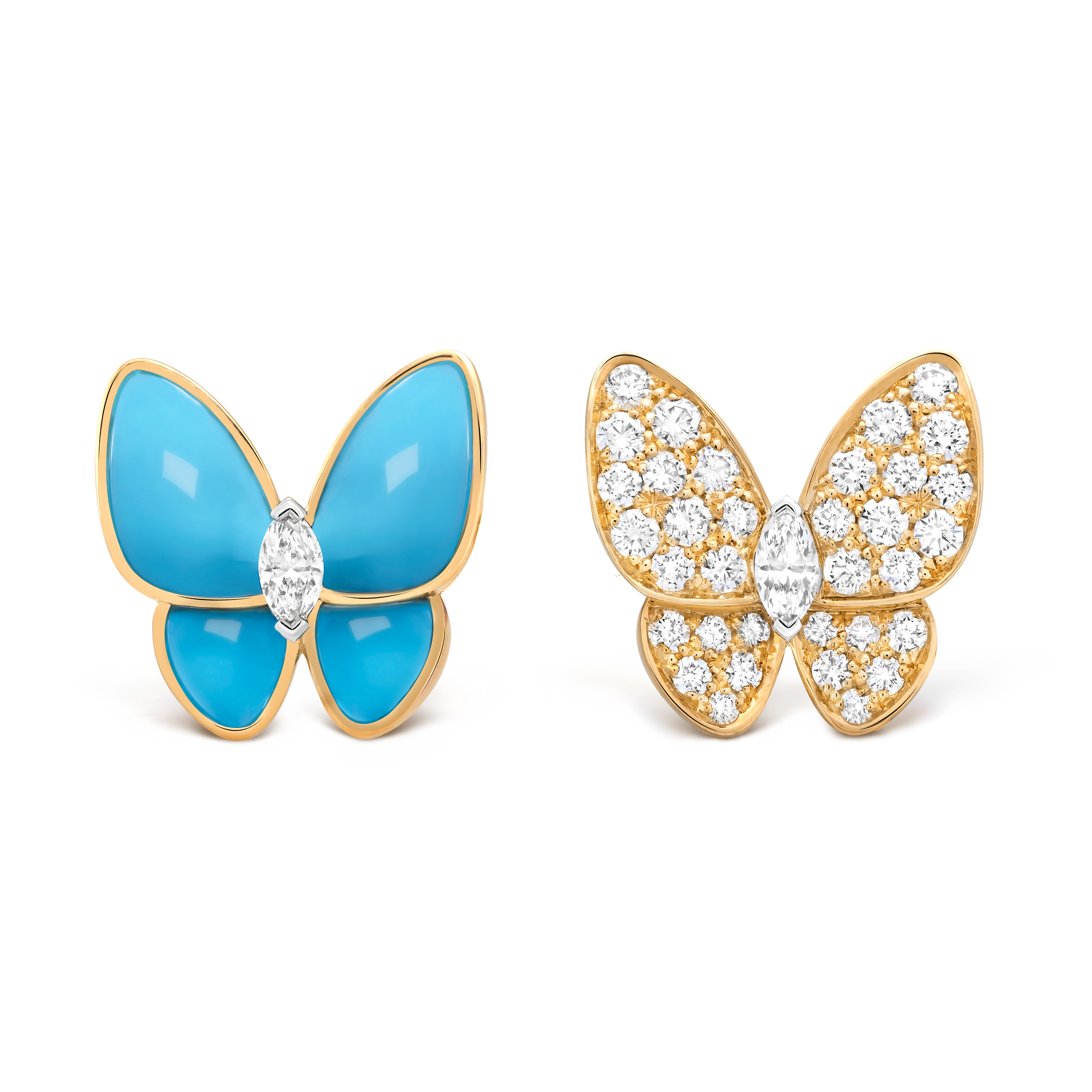 Van Cleef & Arpels Lukcy Alhambra Turquoise Butterfly Ring