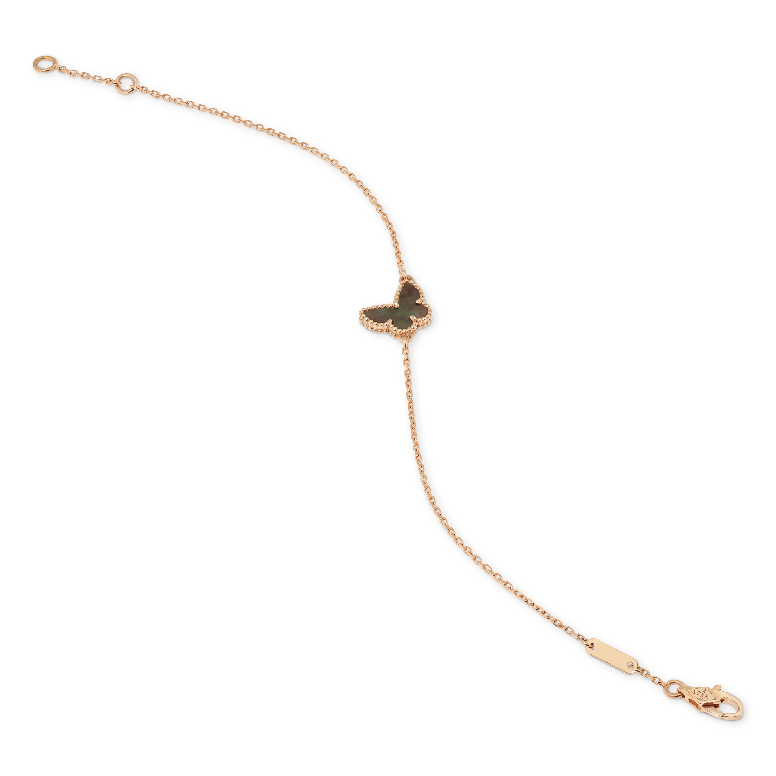 Sweet Alhambra butterfly bracelet 18K rose gold, Motherofpearl Van Cleef & Arpels