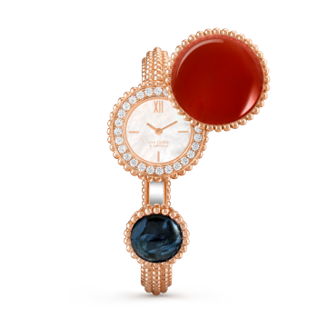 Perlée Toi & Moi secret watch, small model