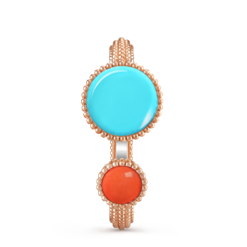 VCARPBKP00 - Perlée Toi & Moi secret watch, medium model