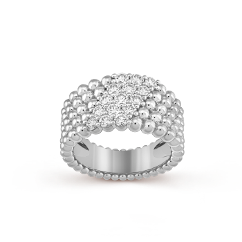 VCARP7UV00 - Perlée diamonds ring, 5 rows