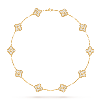 VCARA42300 - Vintage Alhambra necklace, 10 motifs