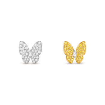 VCARB15100 - Boucles d’oreilles Deux Papillons