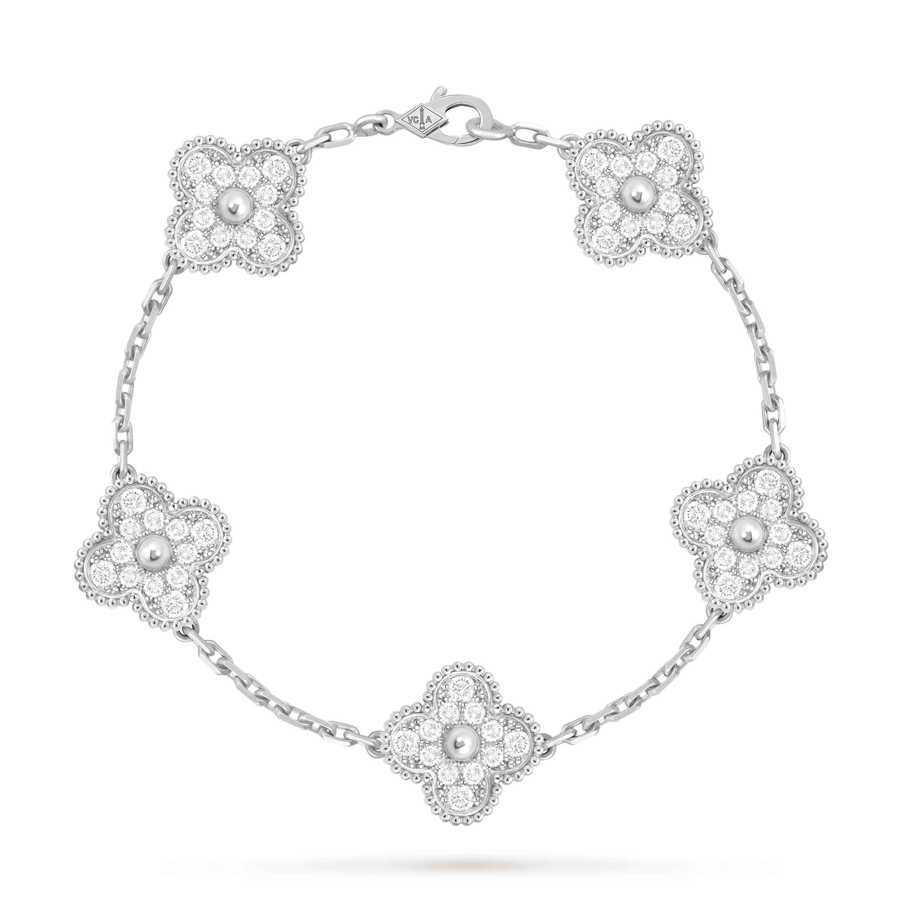 【正規品】Van Cleef & Arpels Alhambra 5motifs Vintage Alhambra bracelet, 5 motifs 18K yellow gold
