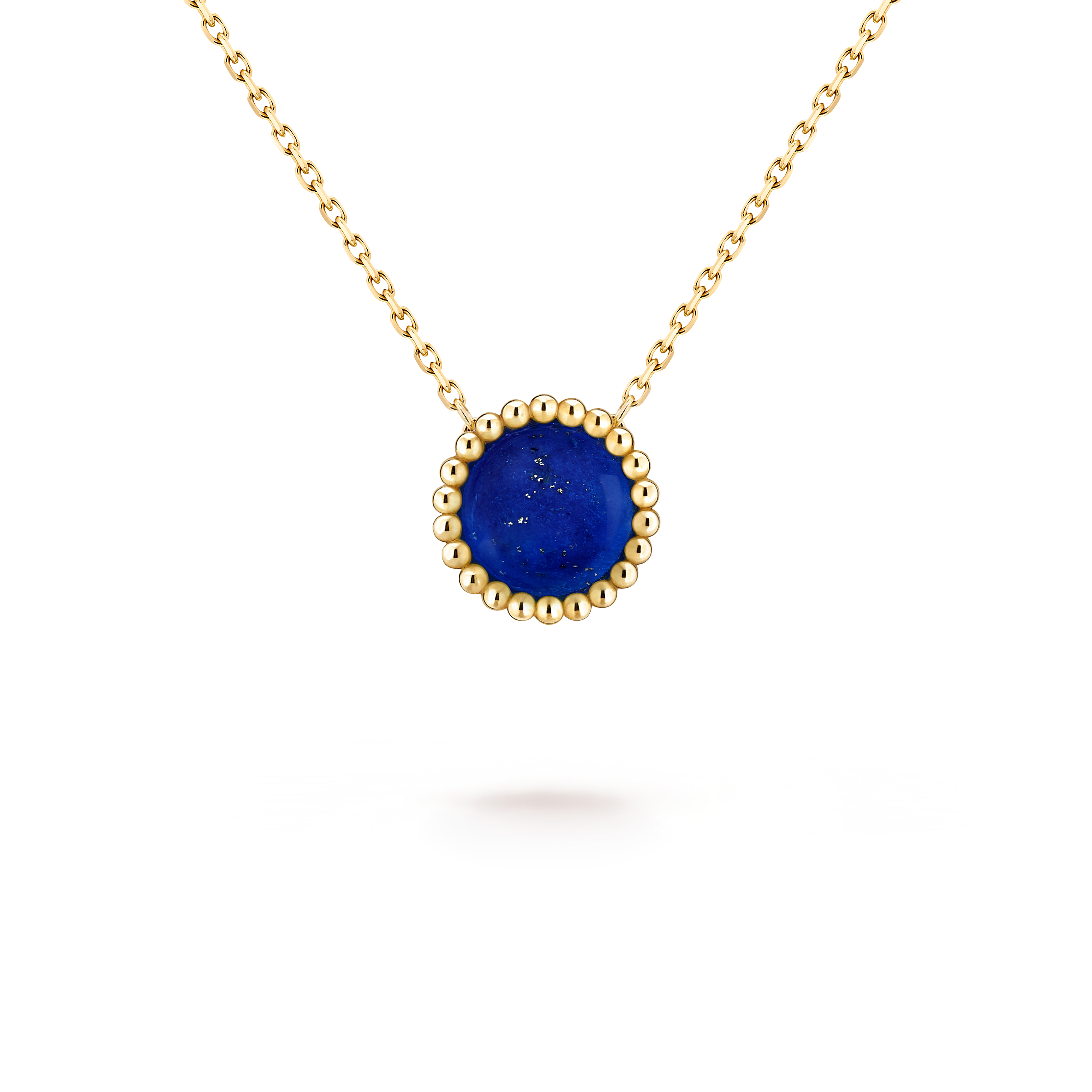 Perlée couleurs pendant, 18K yellow gold, Lapis Lazuli:  1 stone, Detail, Jewelry Pendent - Van Cleef & Arpels