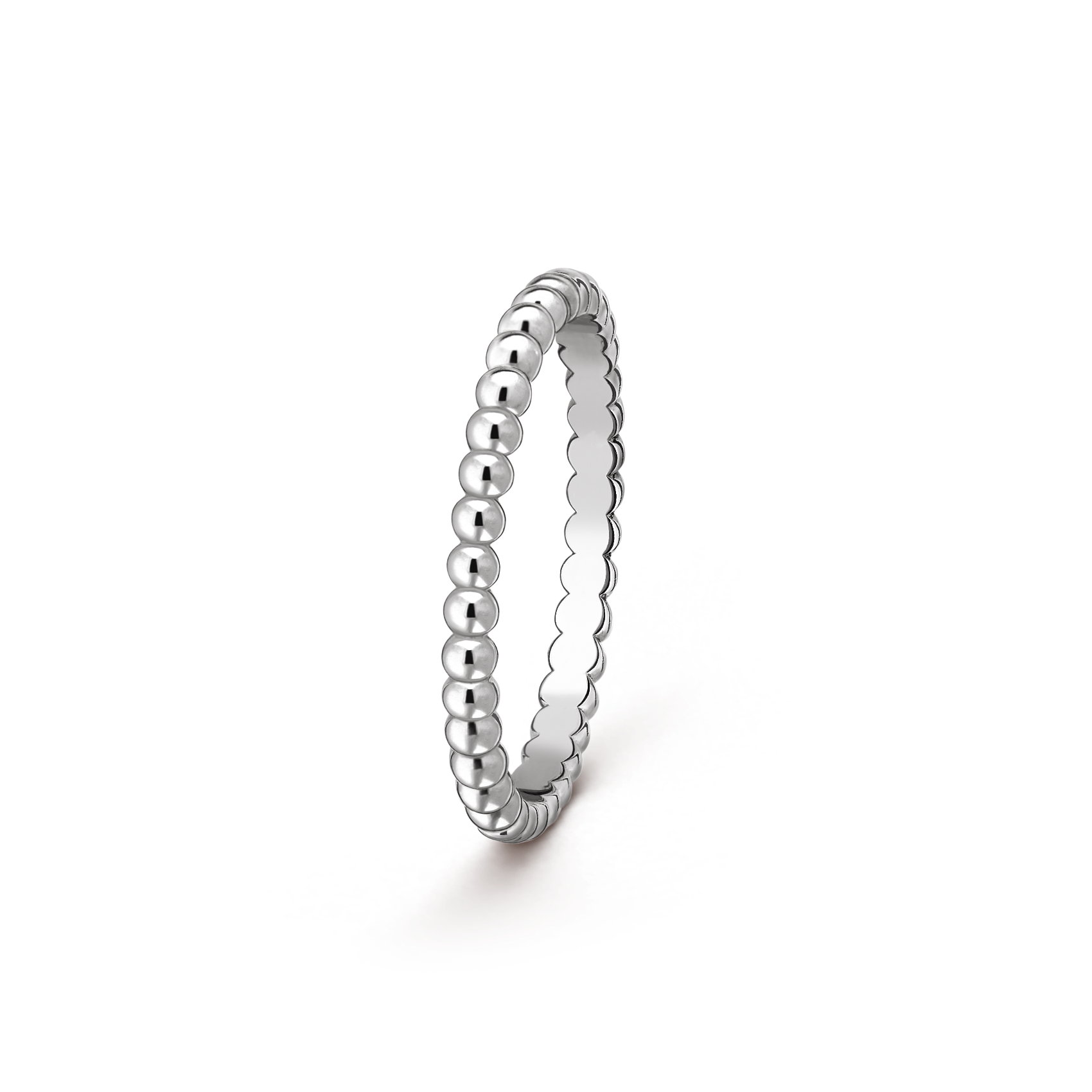 週間売れ筋 ペルレ ゴールドパール リング、スモールモデル 18K ホワイト リング(指輪)