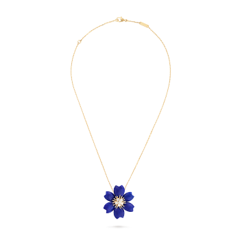 VCARO9B700 - Rose de Noël clip pendant, small model