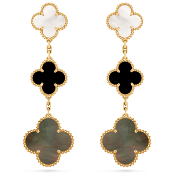 VCARD79000 - Magic Alhambra earrings, 3 motifs
