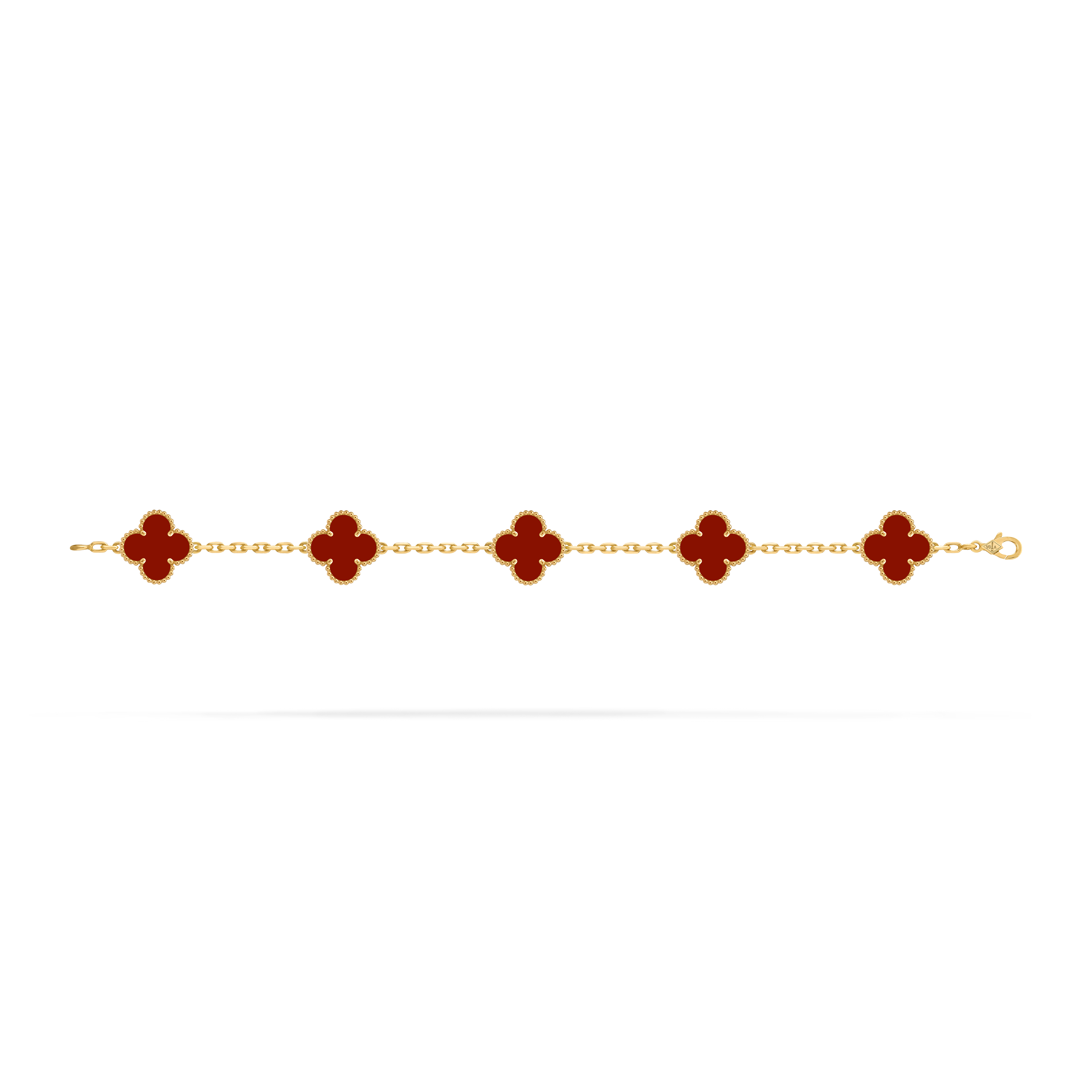 Vintage Alhambra bracelet, 5 motifs 18K yellow gold