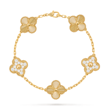 VCARP4KN00 - Vintage Alhambra bracelet, 5 motifs