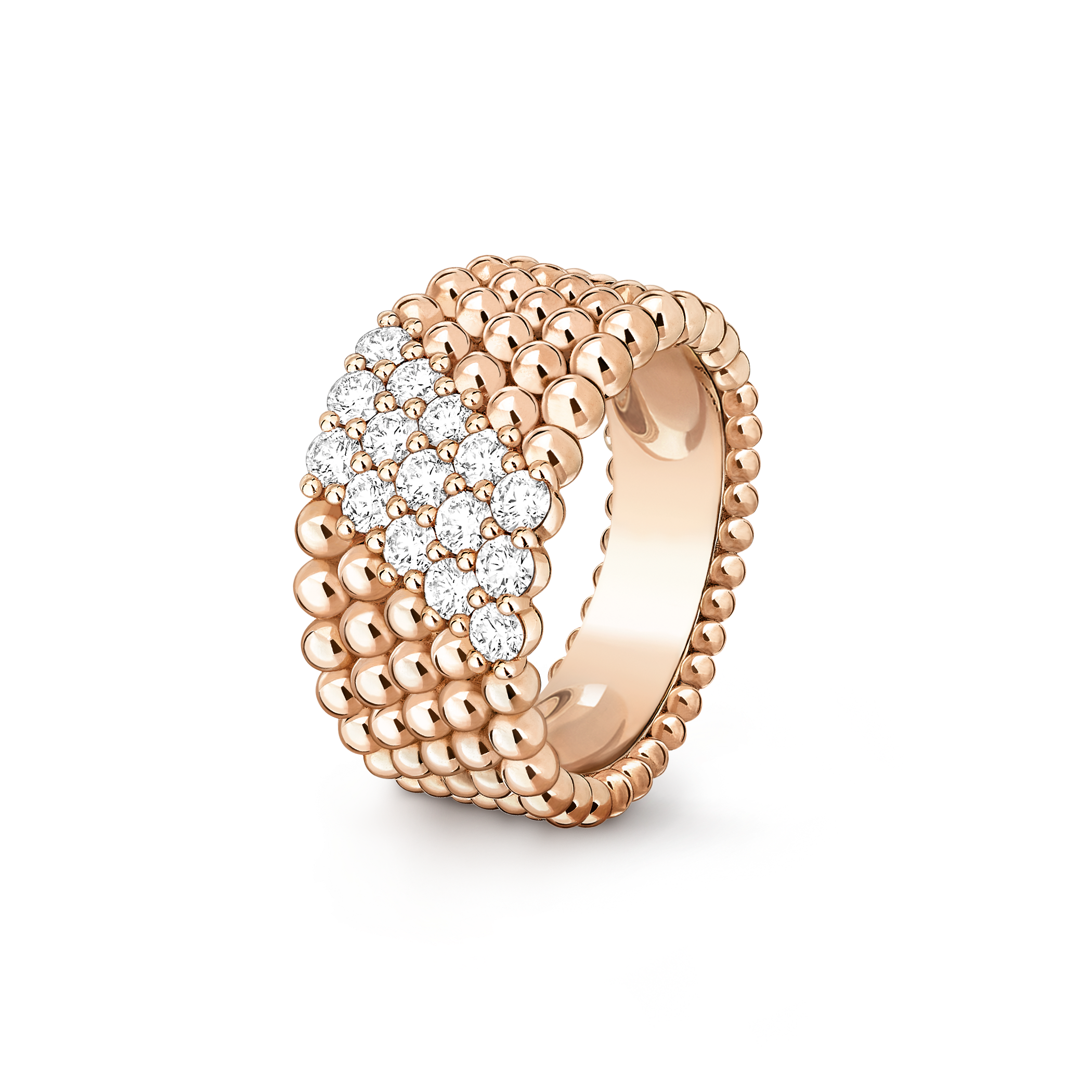 ペルレ ダイヤモンド リング 5連モデル 18K ローズ ゴールド