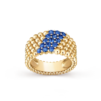 VCARP7TE00 - Bague Perlée couleurs, 5 rangs