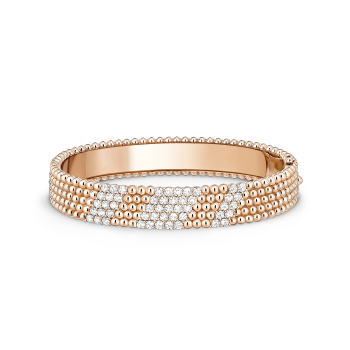 VCARPFYF00 - Perlée diamonds bracelet, 5 rows, medium model