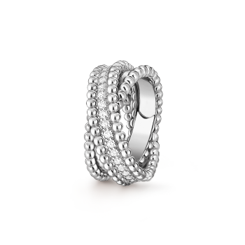 Perlée diamonds duo ring