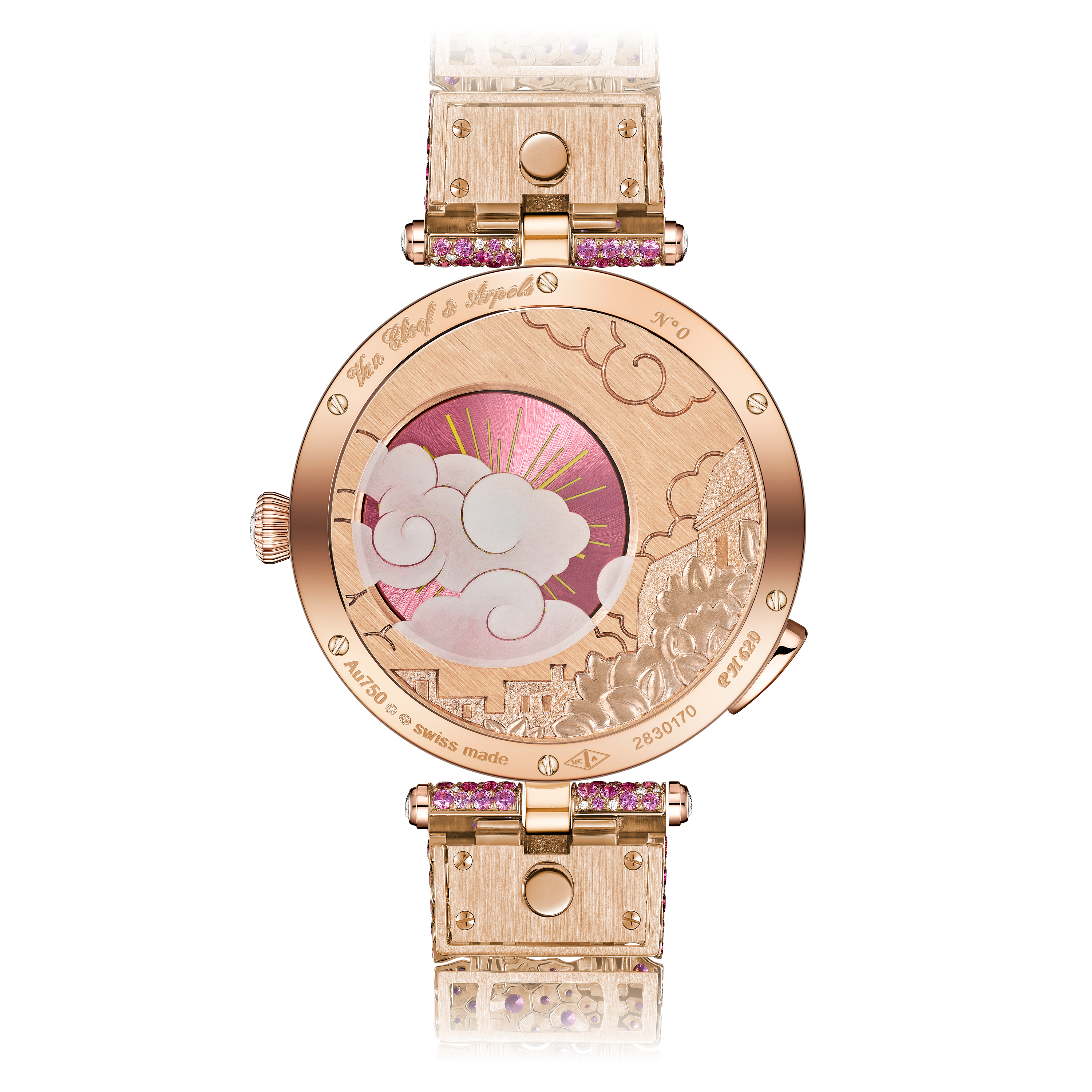 レディ アーペル ポン デ ザムルー オーブ ウォッチ 18K ローズ