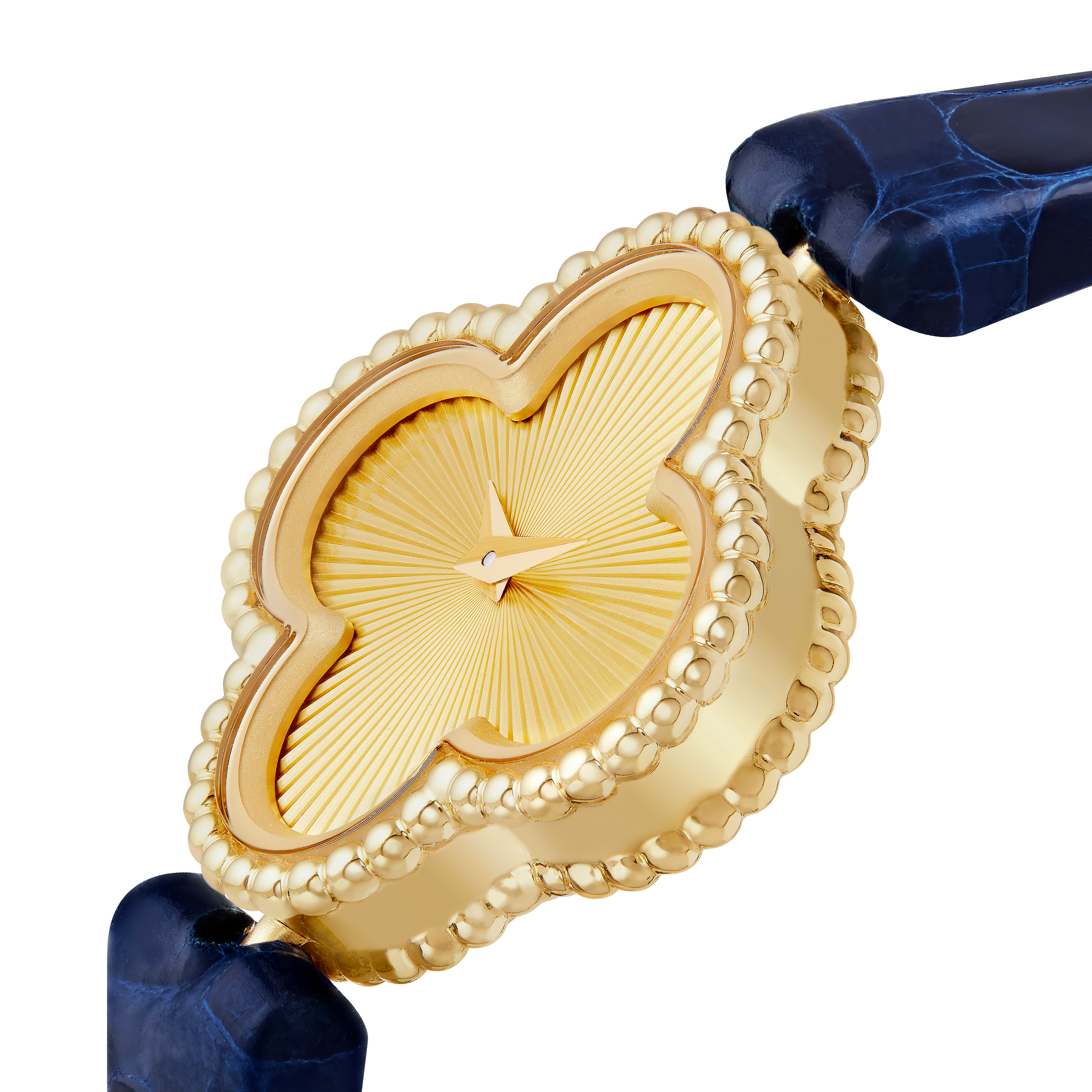 Sweet Alhambra watch, 18K yellow gold, Three Fourth, Watch - Van Cleef & Arpels