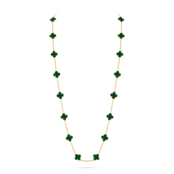 Vintage Alhambra long necklace, 20 motifs