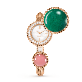 VCARPETJ00 - Perlée Toi & Moi secret watch, small model
