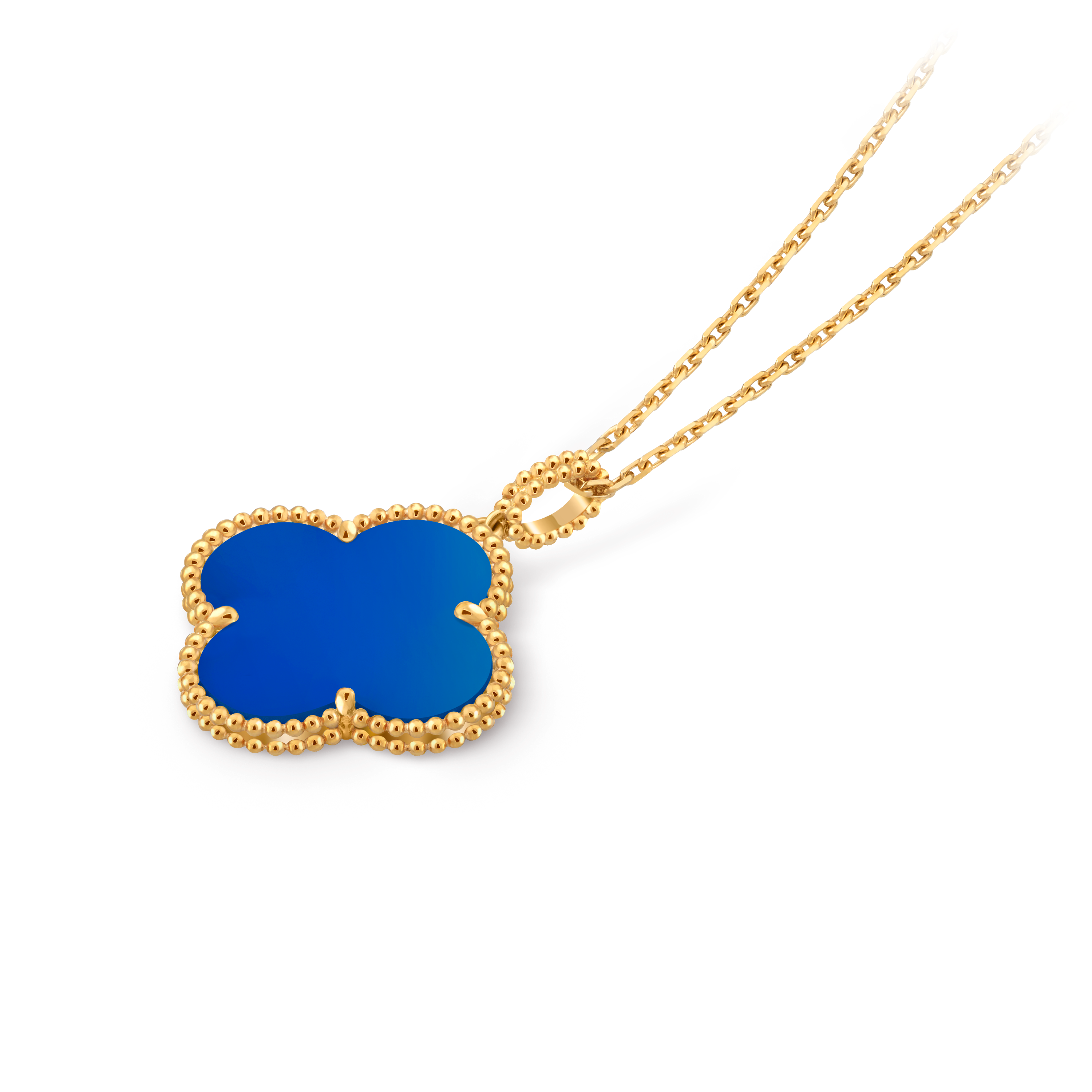 マジック アルハンブラ ロングネックレス、1 モチーフ 18K
