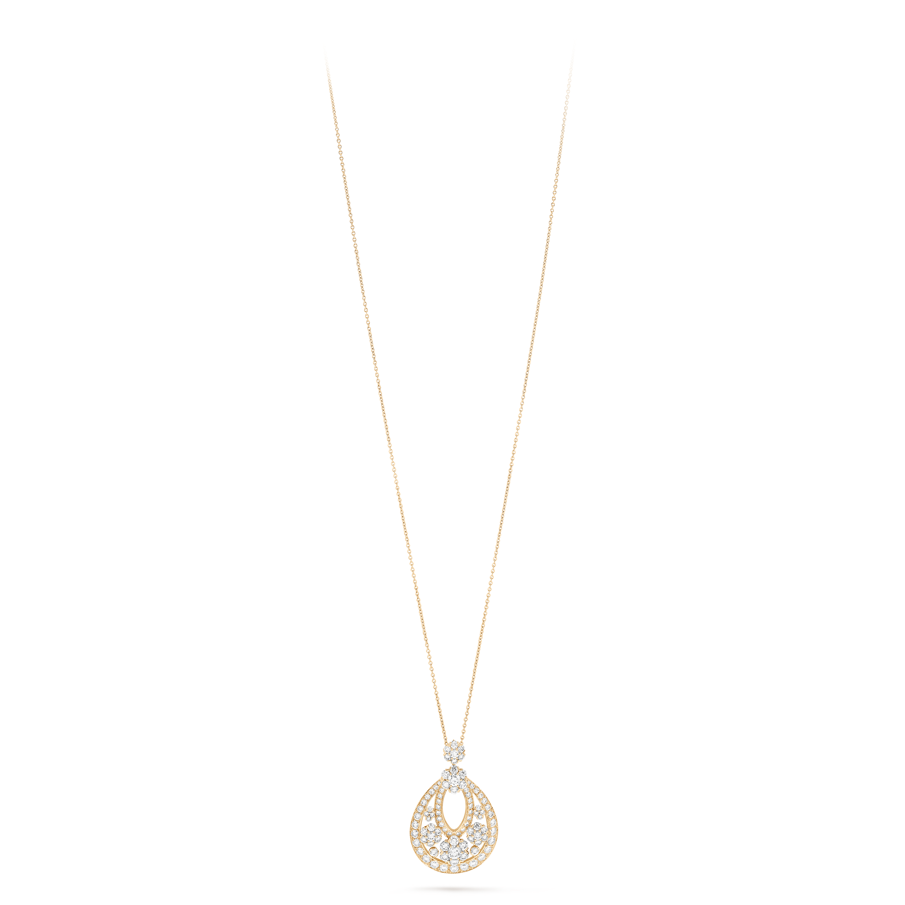 Collier Snowflake collerette transformable, Or jaune 750/1000, Diamant:  619 pierres,  69.73 carats, Detail Alternative, High Jewelry Necklace - Van Cleef & Arpels