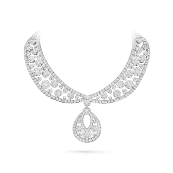 VCARPJKI00 - Snowflake collerette transformable necklace