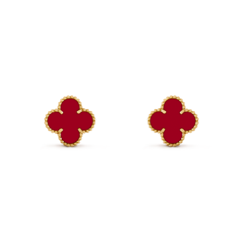 ■VanCleef&Arpels■スウィート アルハンブラ ピアス 赤 保証書付】 Van Cleef & Arpels(ヴァンクリーフ＆アーペル