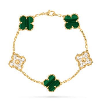 VCARO7GQ00 - Bracelet Vintage Alhambra 5 motifs