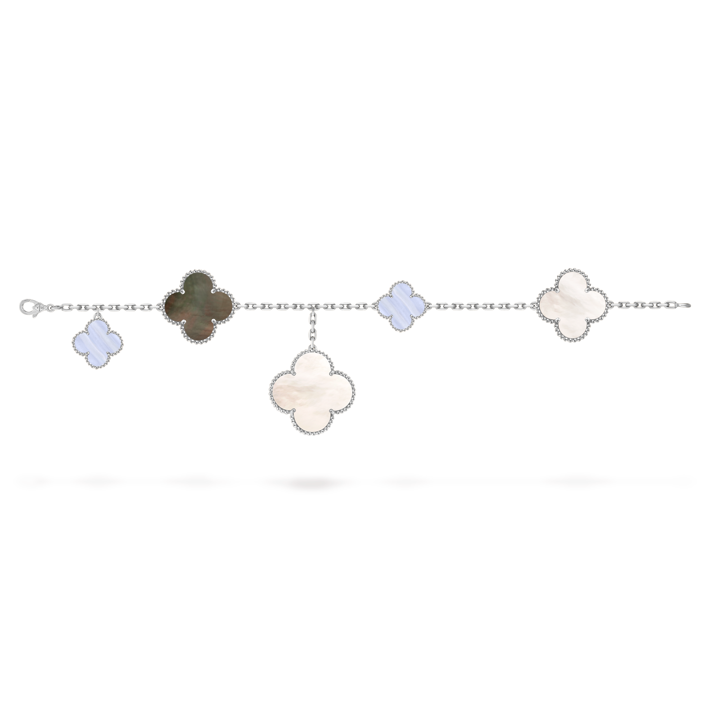 【K】ヴァンクリーフアーペルマジック アルハンブラブレスレット 5モチーフ マジック アルハンブラ ブレスレット、5モチーフ 18K イエロー