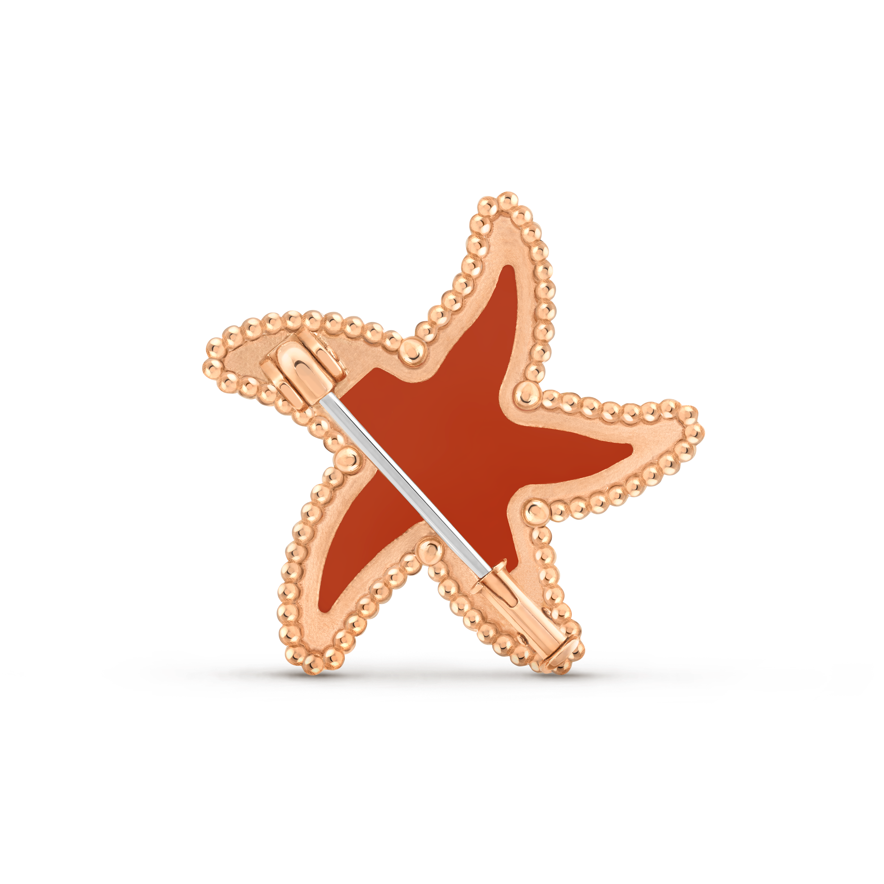 Lucky Summer Starfish胸针, 18K玫瑰金, 碧玉:  1 宝石, Back, Jewelry Clip_梵克雅宝_Van Cleef & Arpels