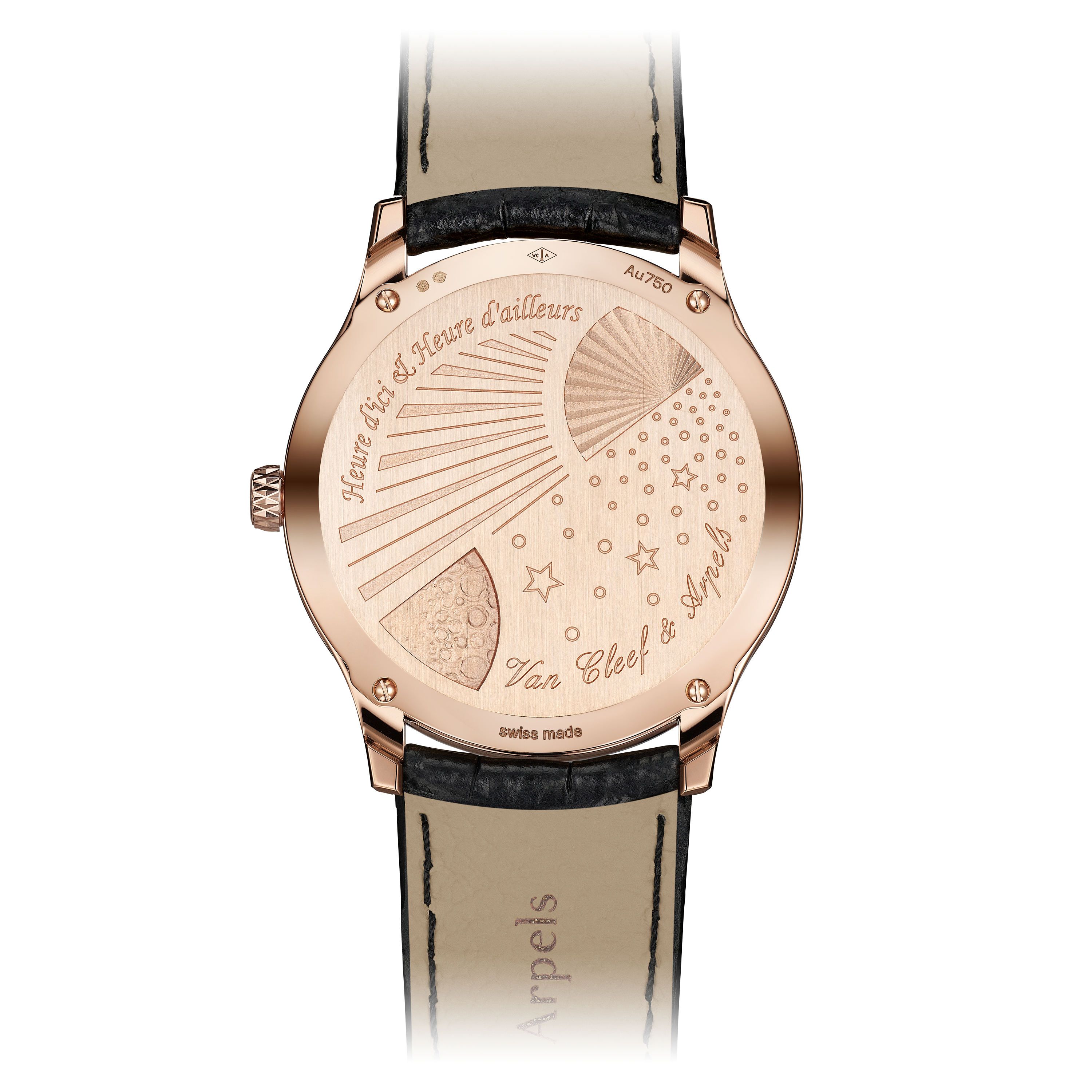 ミッドナイト ユール ディシ エ ユール ダイヨール ウォッチ, 18K ローズ ゴールド, Back, Watch - ヴァン クリーフ&アーペル - Van Cleef & Arpels