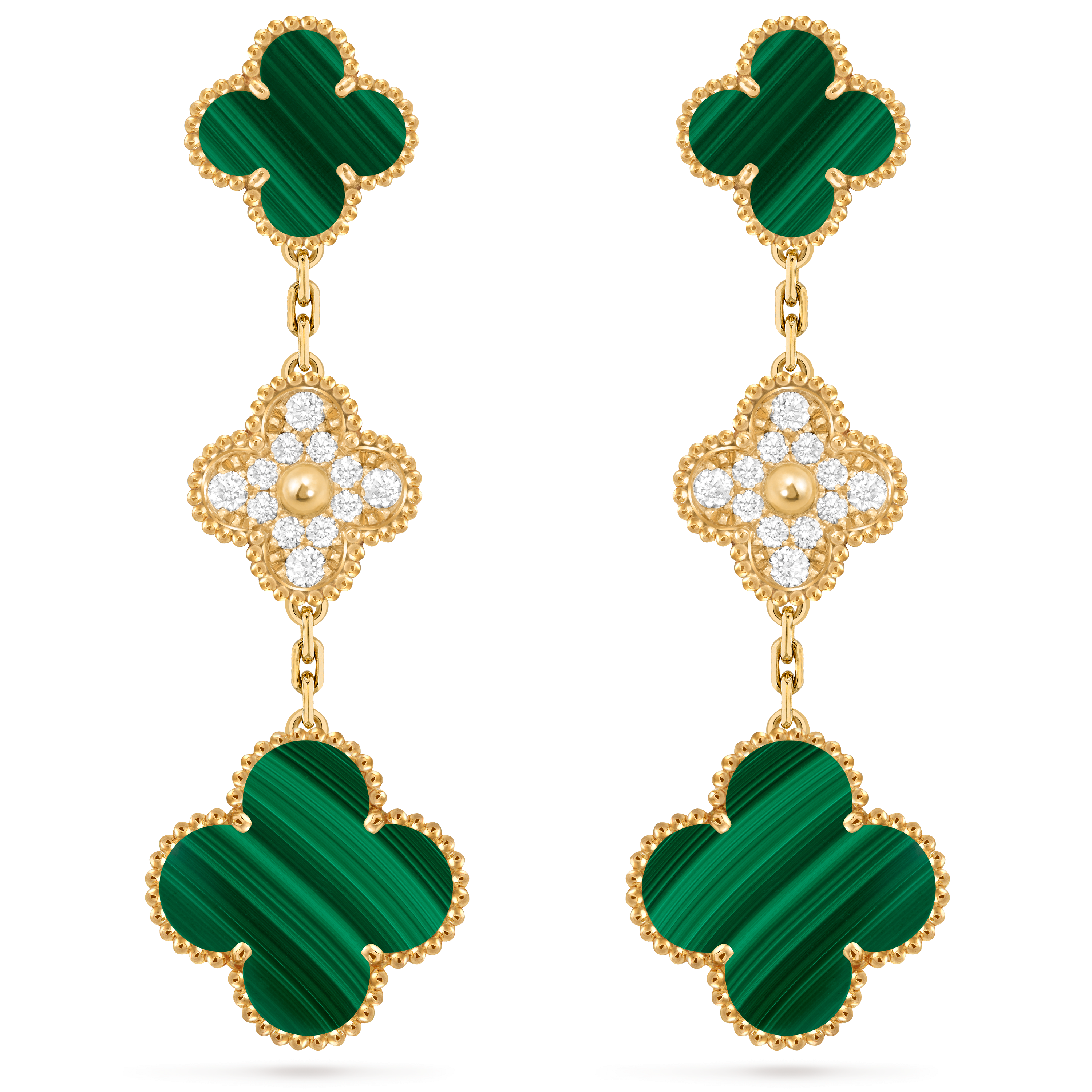 マジック アルハンブラ ロングネックレス、1モチーフ 18K