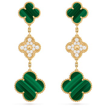 スウィート アルハンブラ ピアス 18K ホワイトゴールド