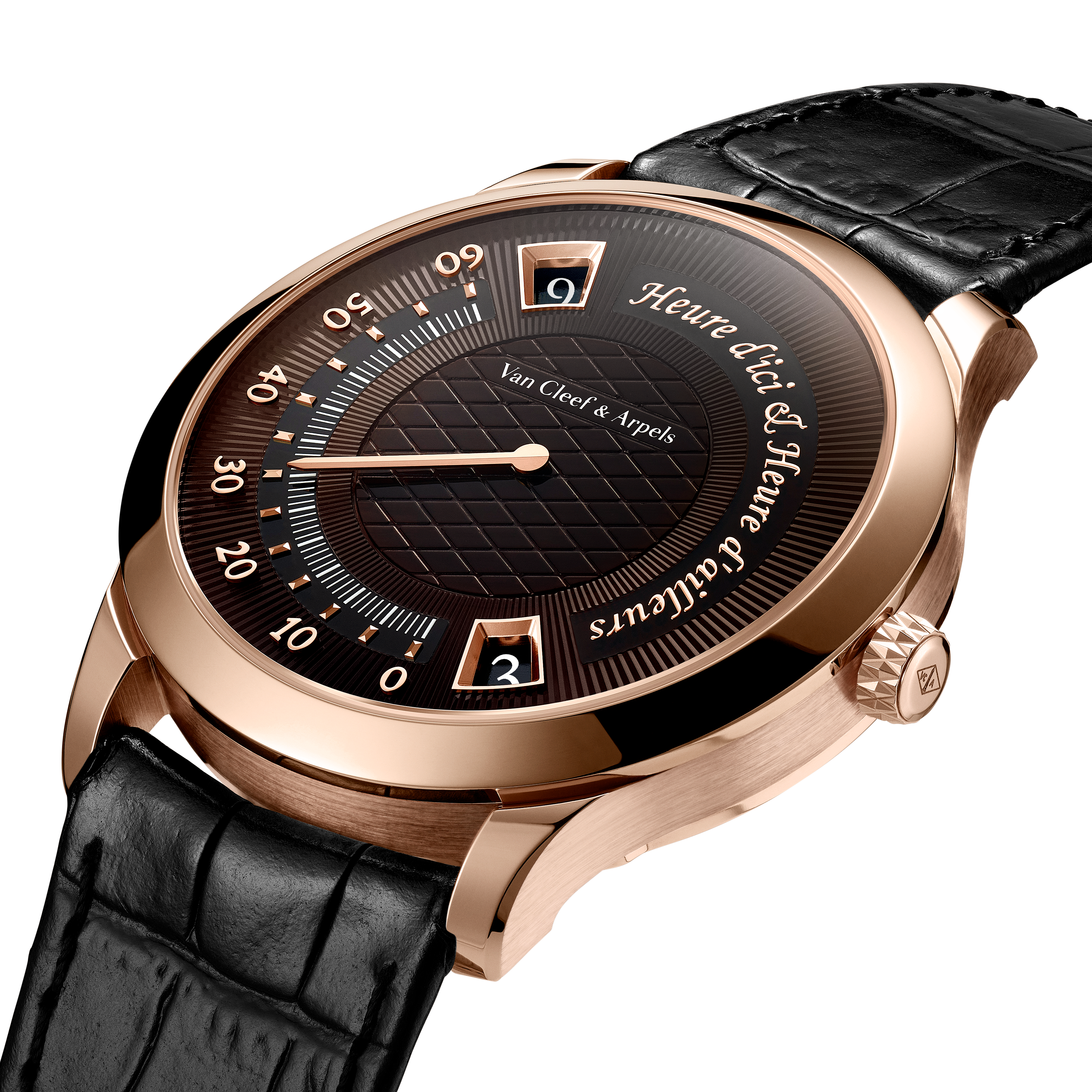 ミッドナイト ユール ディシ エ ユール ダイヨール ウォッチ, 18K ローズ ゴールド, Three Fourth, Watch - ヴァン クリーフ&アーペル - Van Cleef & Arpels